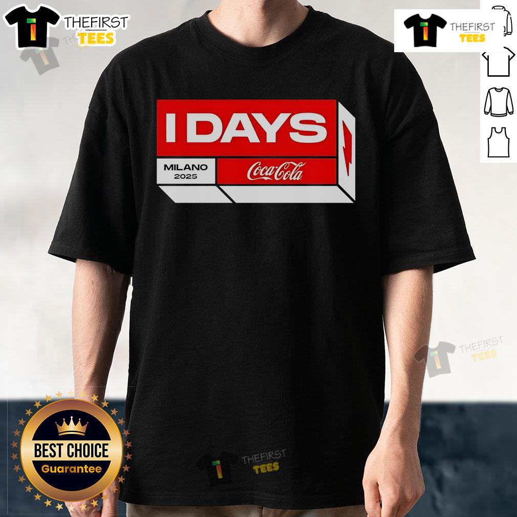Top I-Days Festival Milano 2025 Cocacola Italy Merch From June 2-August 27 2025 Two Sided T-Shirt Alt Text: Top I-Days Festival Milano 2025 Coca-Cola Italy merch featuring a two-sided T-shirt, available June 2-August 27, 2025.