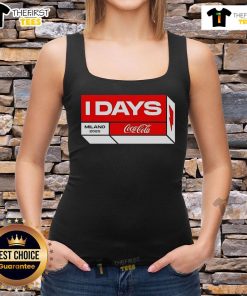 Top I Days Festival Milano 2025 Coca-Cola Italy merch featuring a two-sided tank top available June 2 - August 27, 2025.