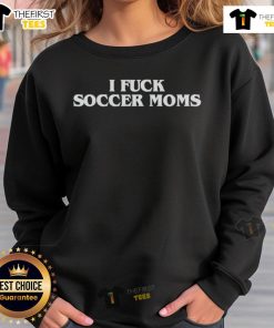 Top I F*ck Soccer Moms Sweatshirt in stylish design, perfect for casual outings and soccer events.