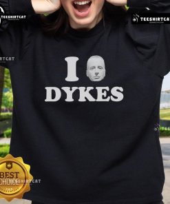 Alt Text: Top I Leslie Feinberg Dykes Sweatshirt featuring bold graphic design, perfect for LGBTQ+ pride and casual wear.