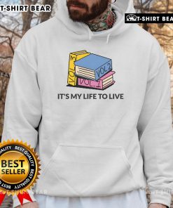 Stylish Top It's My Life to Live hoodie in a cozy setting, perfect for casual wear and expressing individuality.