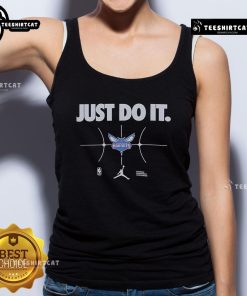 Top Just Do It Charlotte Hornets tank top featuring team colors and logo, perfect for fans and summer wear.