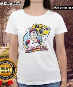 Top Kenny Thomas Da Gum It Cutters Manager Ladies Tee featuring a stylish design for fans of the team.