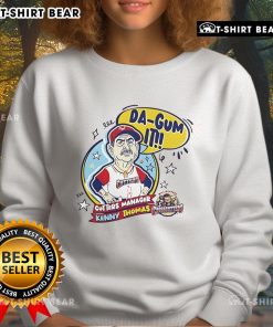 Top Kenny Thomas Da Gum It Cutters Manager Sweatshirt featuring a stylish design for team pride and comfort.