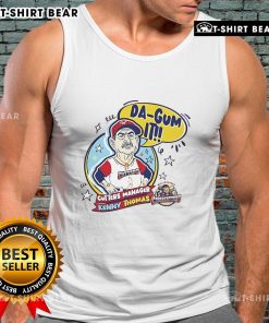 Alt Text: Top Kenny Thomas Da Gum It Cutters Manager tank top featuring vibrant graphics and stylish design for fans.