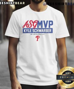 Top Kyle Schwarber 2025 MLB All-Star Game MVP T-Shirt featuring bold graphics and vibrant colors for fans.