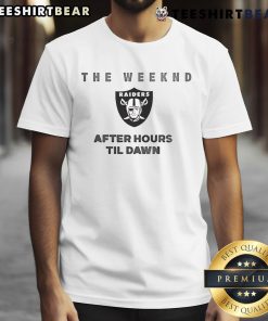 Top Las Vegas Raiders The Weeknd After Hours Til Dawn 2025 T-Shirt featuring bold graphics and team colors.