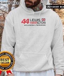Top Lewis Hamilton 44 Ferrari Season 2025 Racing Hoodie featuring bold design and team colors for motorsport fans.