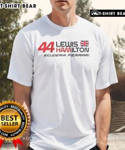 Alt Text: Top Lewis Hamilton 44 Ferrari Season 2025 Racing T-Shirt featuring bold graphics and premium fabric for fans.