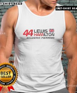 Top Lewis Hamilton 44 Ferrari Season 2025 racing tank top featuring bold graphics and a stylish design for fans.