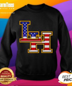 Top Liberty Hill Panthers crown trio USA flag patriotic Fourth of July sweatshirt for festive summer celebrations.