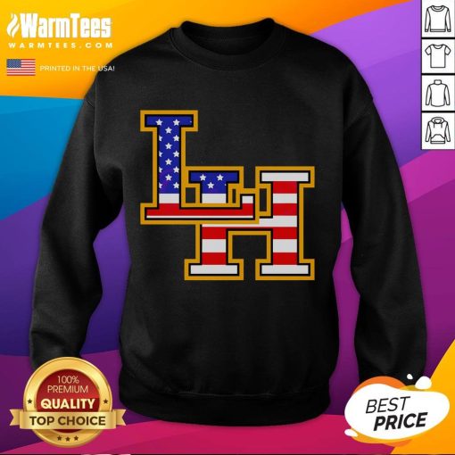 Top Liberty Hill Panthers crown trio USA flag patriotic Fourth of July sweatshirt for festive summer celebrations.