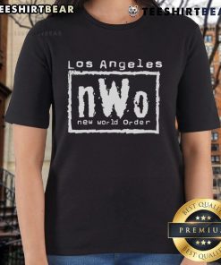 Top Los Angeles nWo New World Order Ladies Tee featuring bold graphics and stylish design for wrestling fans.