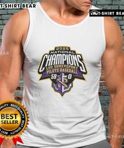 Alt Text: Top LSU Shreveport 2025 National Champions logo tank top featuring bold graphics and vibrant colors.