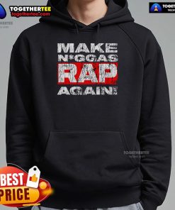 Stylish 'Top Make Niggas Rap Again' hoodie displayed on a mannequin, perfect for hip-hop fans and streetwear enthusiasts.