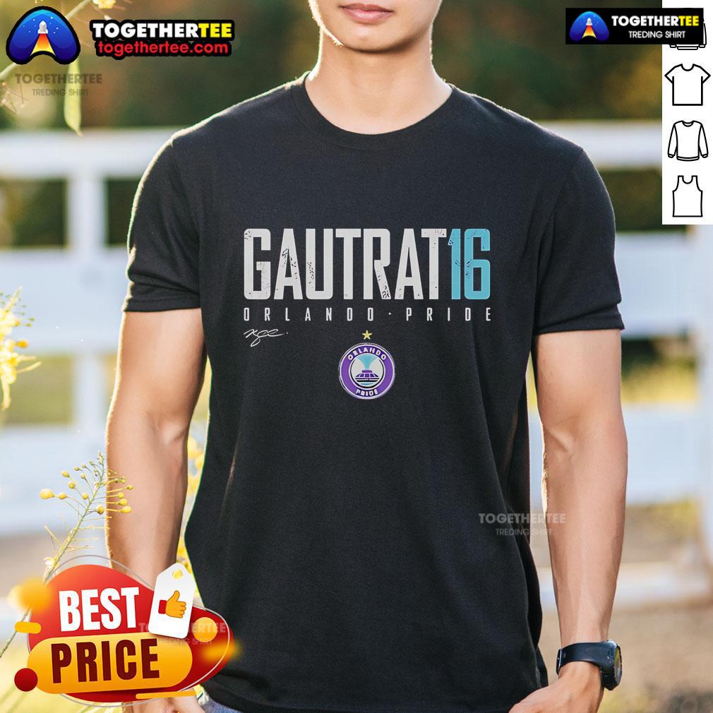 Top Morgan Gautrat 16 Orlando Pride Elite T Shirt Top Morgan Gautrat 16 Orlando Pride Elite T-Shirt featuring vibrant team colors and stylish design for fans.