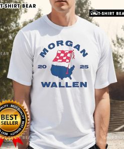 Top Morgan Map 2025 T-Shirt featuring a vibrant graphic design of the Morgan map, perfect for map enthusiasts.