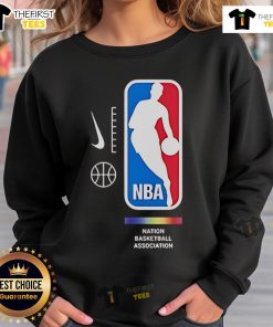 Top NBA Nation Basketball Association Pride logo sweatshirt featuring vibrant colors and stylish design for fans.