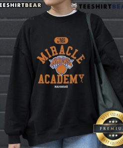 Top New York Knicks Miracle Academy NBA Collection Sweatshirt featuring bold team colors and logo in cozy design.