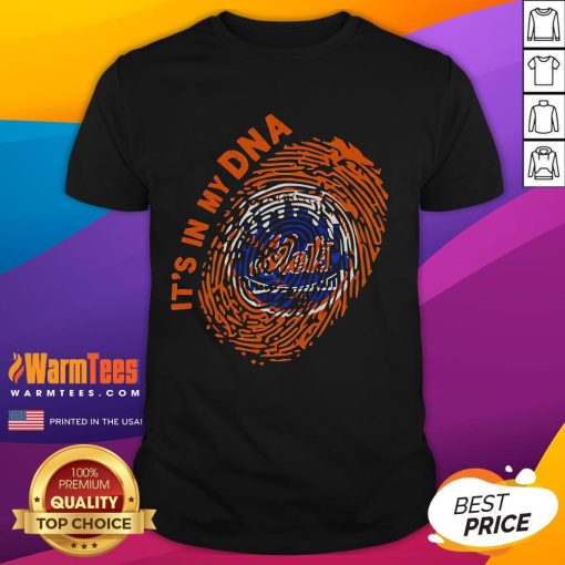 Top New York Mets 'It's In My DNA' T-Shirt showcasing team pride with vibrant colors and unique design for fans.