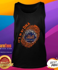 Stylish New York Mets tank top with 'It's In My DNA' slogan, perfect for fans showcasing team pride and summer style.