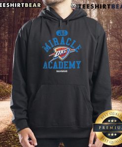 Top Oklahoma City Thunder Miracle Academy NBA Collection Hoodie in blue, featuring team logo and stylish design.