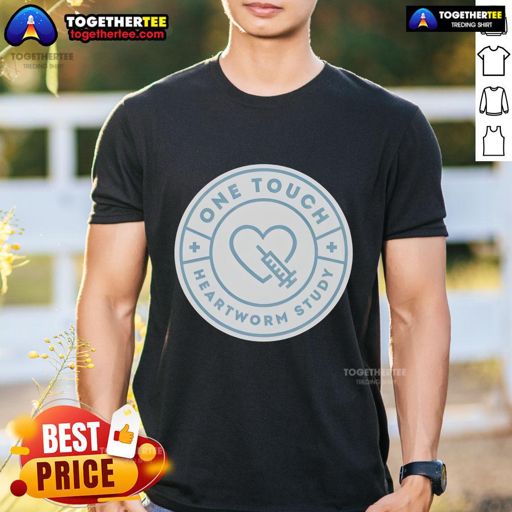 Top One Touch For The Inner Pup T Shirt Top One Touch For The Inner Pup T-Shirt featuring a playful dog graphic on a vibrant background, perfect for pet lovers.