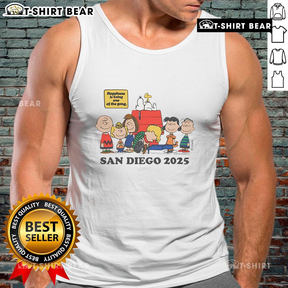 Top Peanuts Happinesss Is Being One Of The Gang San Diego 2025 Tank Top Top Peanuts Happiness Is Being One of the Gang San Diego 2025 tank top featuring iconic Peanuts characters.