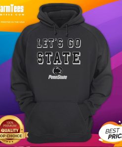 Top Penn State Nittany Lions Let's Go State hoodie in blue, perfect for game day and showing team spirit.