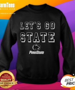 Alt Text: Top Penn State Nittany Lions Let's Go State sweatshirt featuring bold graphics and a cozy design for fans.