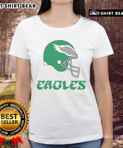 Top Philadelphia Eagles E-A-G-L-E-S pullover ladies tee in vibrant colors, perfect for game day or casual wear.