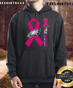 Top Philadelphia Eagles X Cancer Awareness 'I'm A Survivor' Hoodie showcasing support for cancer survivors and team spirit.