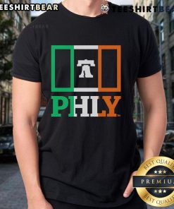 Alt Text: Top Phly Ireland Flag Stack T-Shirt showcasing a vibrant stacked design of the Irish flag on a stylish tee.