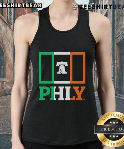Top PHLY Ireland Flag Stack Tank Top featuring a vibrant Irish flag design, perfect for summer wear and patriotic events.