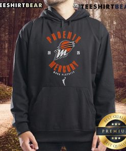 2025 Phoenix Suns & Mercury WNBA Playoffs hoodie featuring team logos and vibrant colors, perfect for fans.