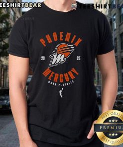 Top Phoenix Suns Mercury WNBA Playoffs 2025 T-Shirt featuring vibrant team colors and bold graphics for fans.