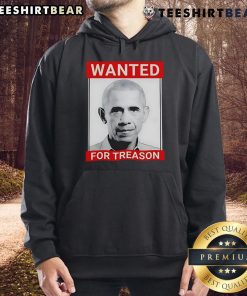 Top President Obama parody wanted for treason poster design on a stylish hoodie, perfect for satire lovers.