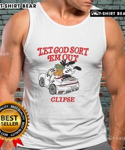 Stylish Top Pusha Malice Verdy X Clipse Let God Sort Em Out Tank Top featuring bold graphics and streetwear flair.