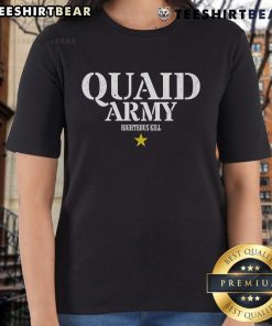 Top Quaid Army Righteous Kill Ladies Tee featuring a stylish design and comfortable fit for women who support military themes.
