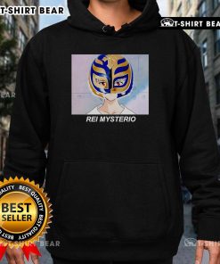 Rei Ayanami anime hoodie featuring vibrant design inspired by Rei Mysterio, perfect for fans of anime and wrestling.