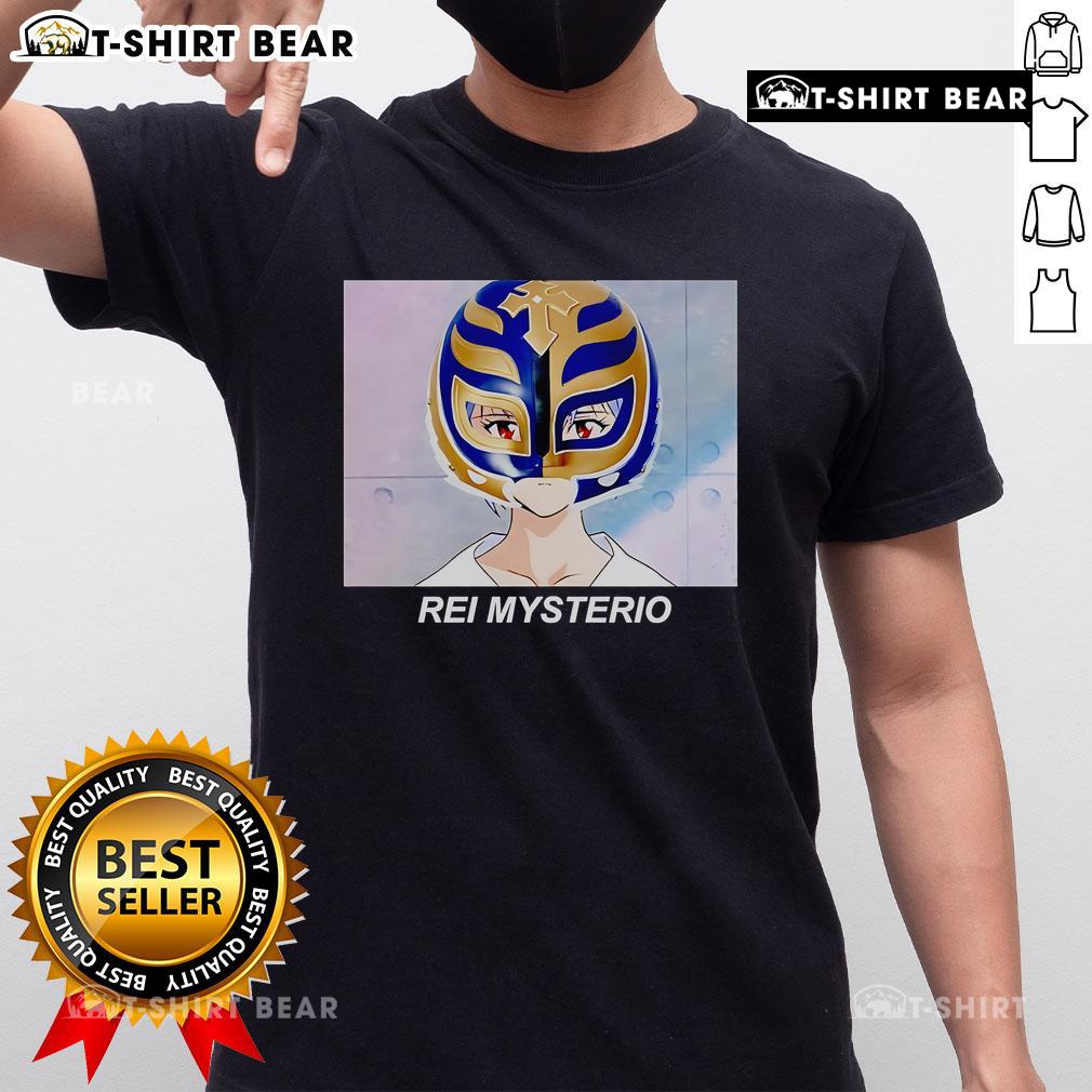 Top Rei Mysterio Rei Ayanami Anime T Shirt Alt Text: Top Rei Mysterio Rei Ayanami anime T-shirt featuring vibrant graphic design and stylish fit for fans.
