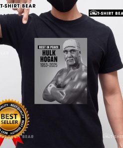 Top Rip Hulk Hogan Rest In Peace 1953-2025 T-Shirt featuring a tribute design celebrating the wrestling legend's legacy.