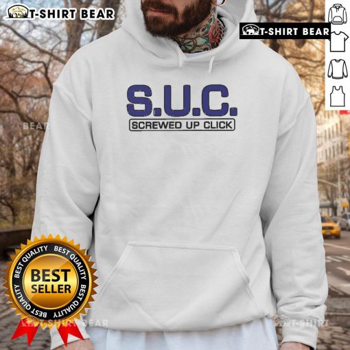 Top S.U.C. Screwed Up Click hoodie featuring bold graphics, perfect for fans of Texas rap culture and streetwear fashion.