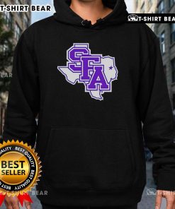 Top SFA Primary Logo Texas Hoodie featuring vibrant colors and a stylish design for proud Stephen F. Austin fans.