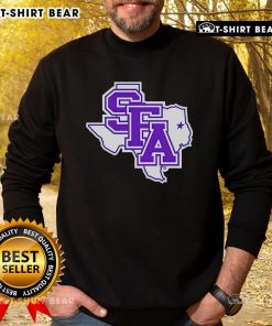 Top SFA Primary Logo Texas sweatshirt featuring a bold design and vibrant colors for school spirit and comfort.