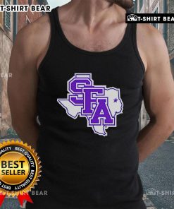 Top SFA Primary Logo Texas tank top featuring a bold design and vibrant colors, perfect for fans and casual wear.
