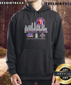 Philadelphia Phillies World Series hoodie featuring top skyline design, celebrating memorable moments in baseball.