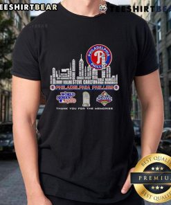 Alt Text: Philadelphia Phillies World Series T-Shirt featuring skyline design, celebrating memorable moments in baseball.