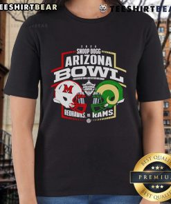 Top Snoop Dogg Arizona Bowl 2024 Redhawks vs Rams head-to-head ladies tee featuring vibrant graphics and team logos.