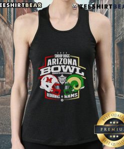 Top Snoop Dogg Arizona Bowl 2024 tank top featuring Redhawks vs Rams head-to-head design for sports fans.